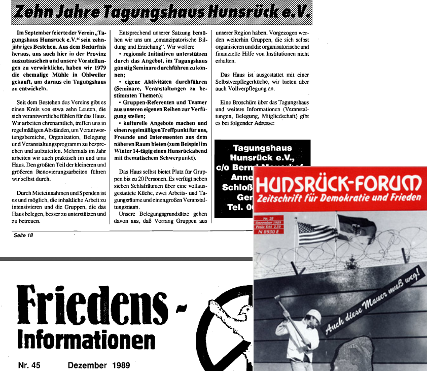 Der Bericht des Hunsrück-Forums zum zehnjährigen Bestehen des Tagungshaus Hunsrück e.&nbsp;V.